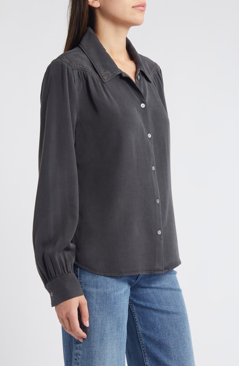 Treasure & Bond Embroidered Button-Up Shirt, Alternate, color,