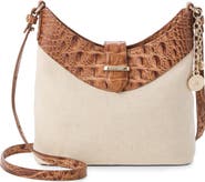 Brahmin Small Gwynne Canvas & Leather Crossbody Bag