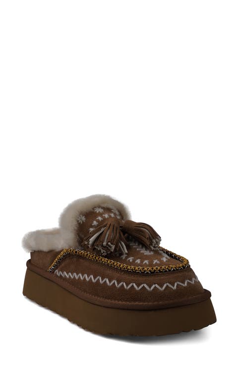 Michel Faux Fur Platform Bootie (Women)