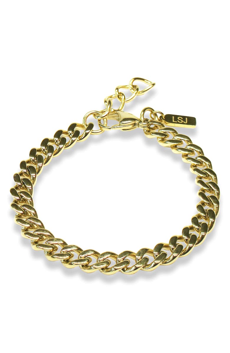 Liza Schwartz Miami Chain Bracelet, Main, color, Gold