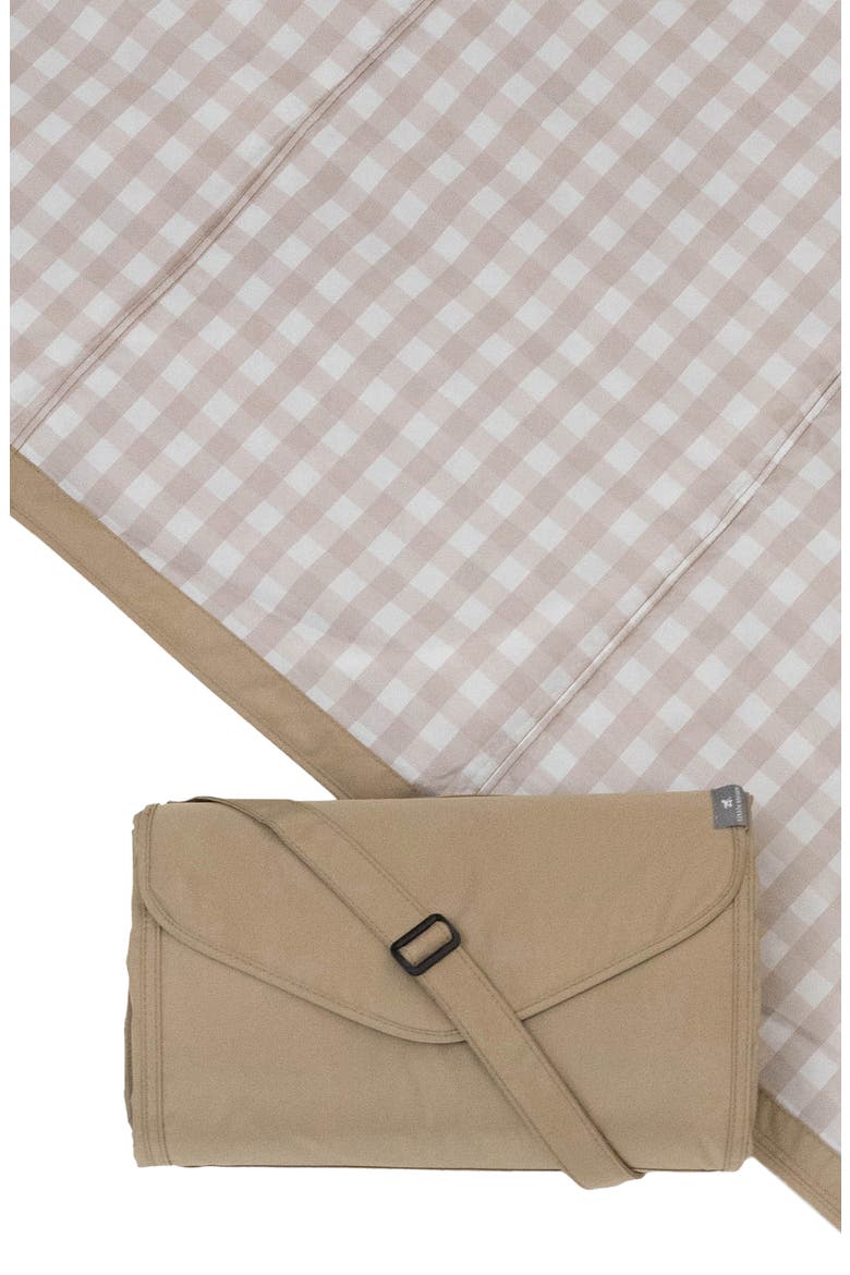 5 x 7 Outdoor Blanket, Main, color, BEIGE BUFFALO CHECK