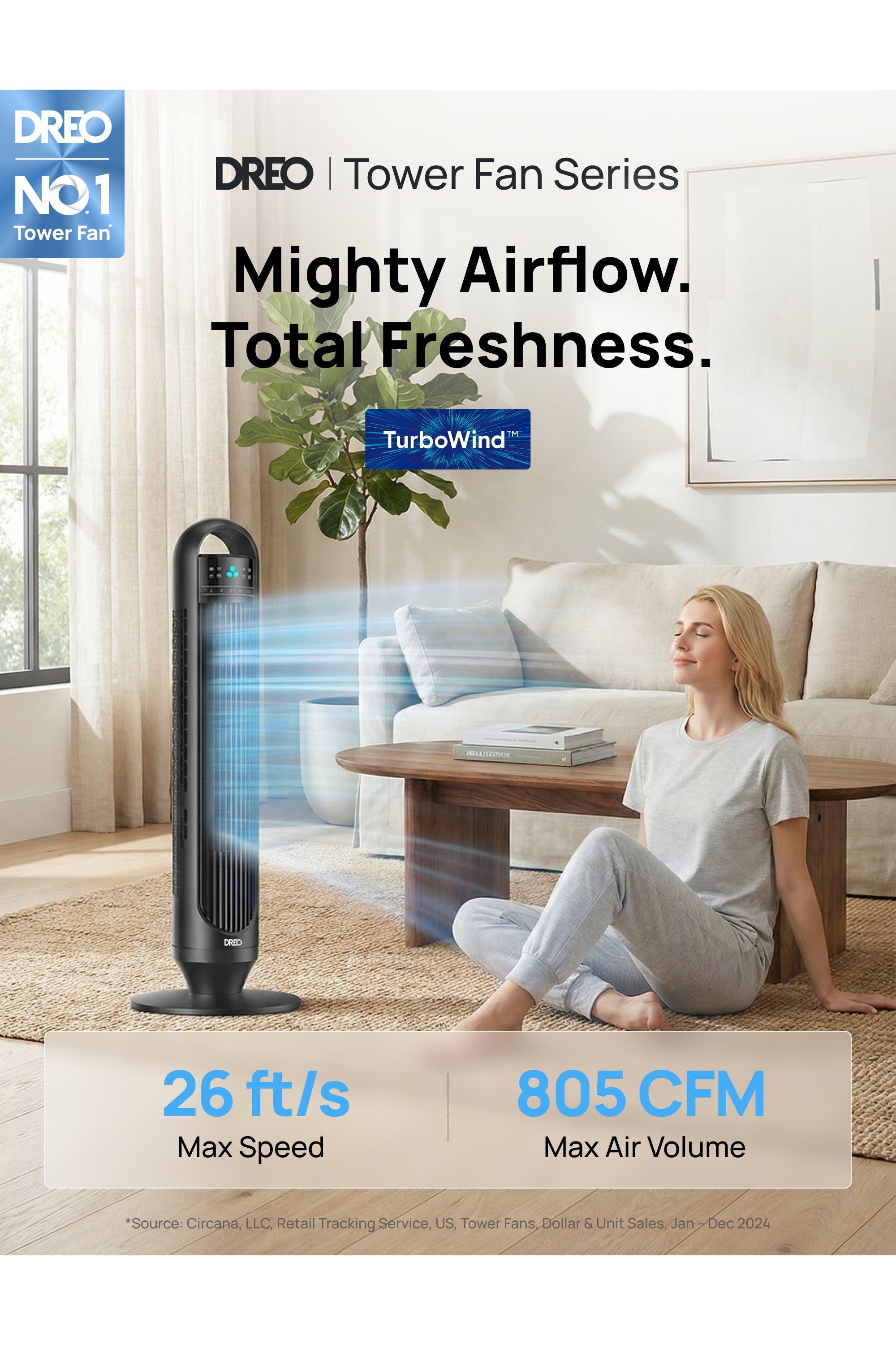 Dreo Standing Floor Fan | Nordstrom