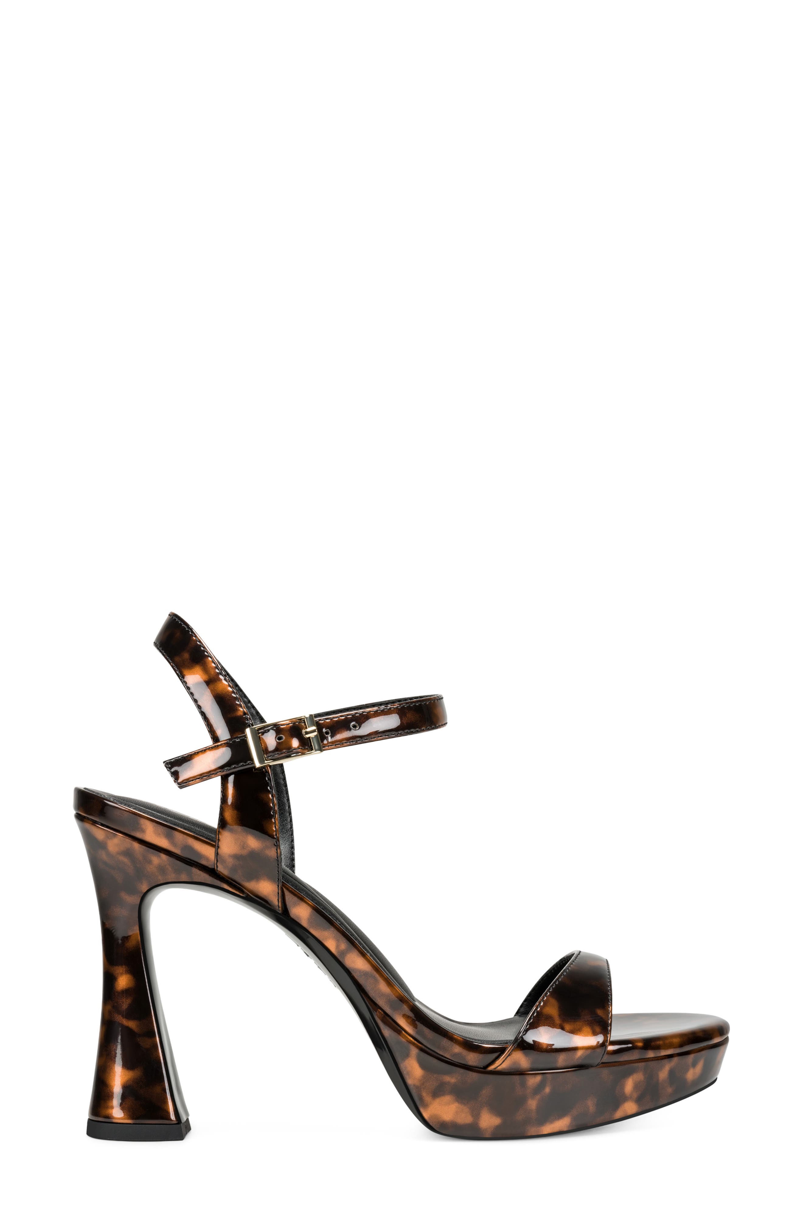 Cherish Ankle Strap Platform Sandal, Alternate, color, BROWN MULT