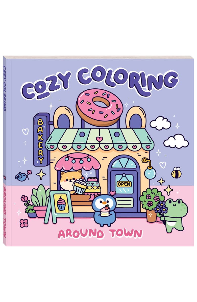 Art Maker Cozy Coloring, Around Town, 128 Page Adult Coloring Book, Main, color,