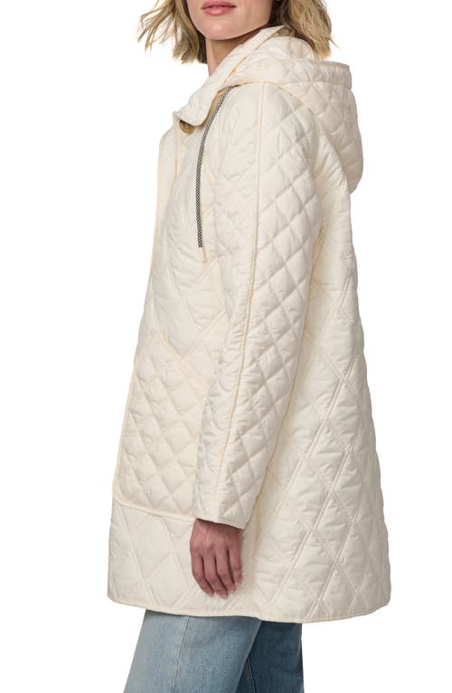 BERNARDO BERNARDO DIAMOND QUILTED HOODED LINER JACKET 