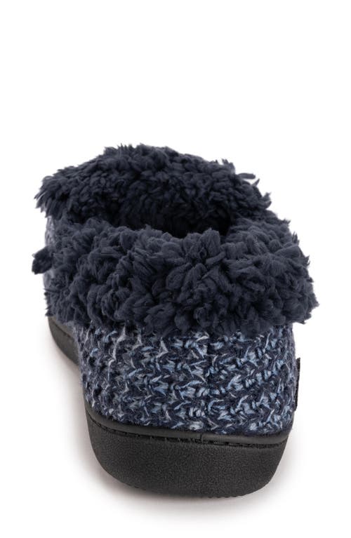 Muk Luks Anais Faux Fur Moccasin Slipper In Blue