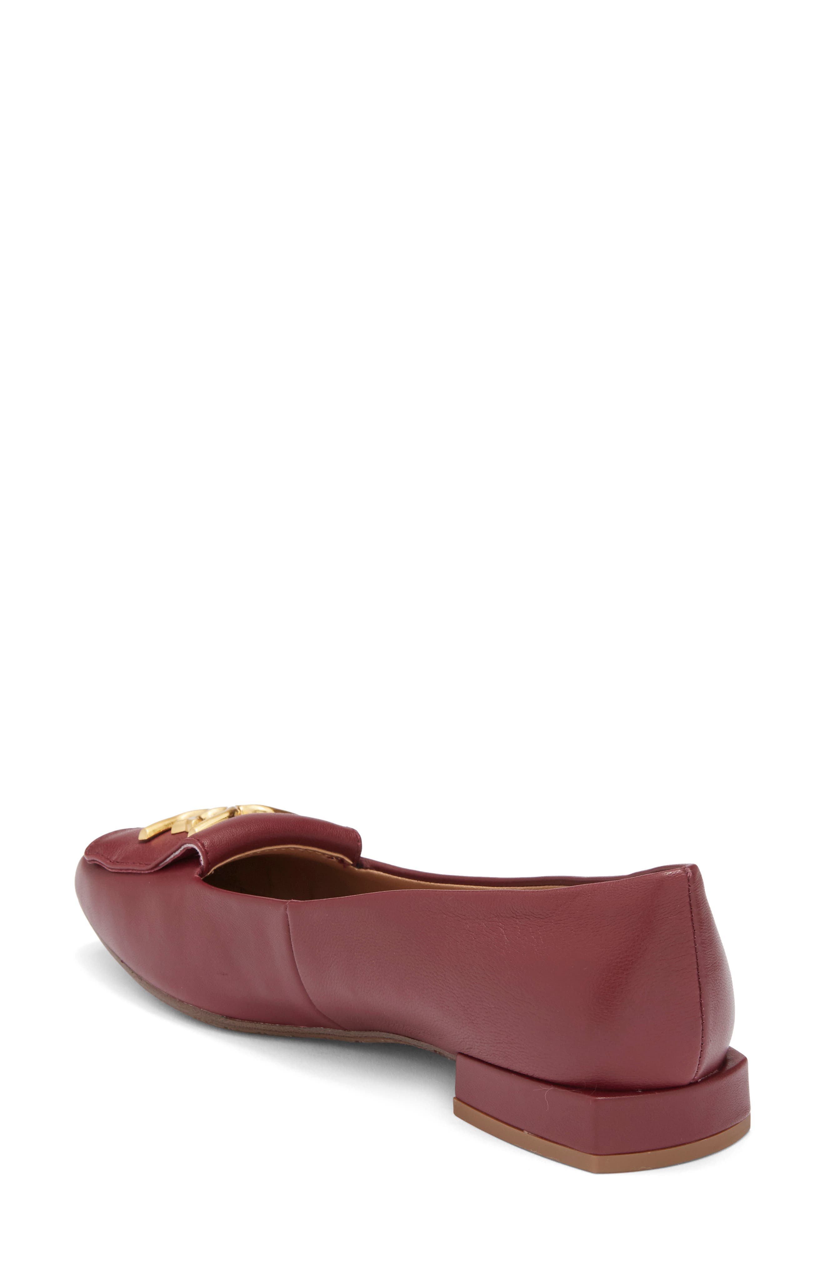 Sam Edelman Emina Square Toe Flat, Alternate, color, French Merlot