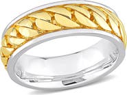 DELMAR Sterling Silver Chain Link Ring