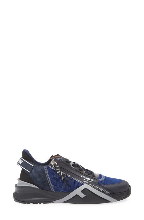 Fendi Flow Sneakers In Grig Abiss/navy