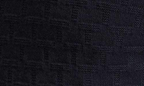 Ted Baker Sainsy Jacquard Cotton Blend Sweater In Black