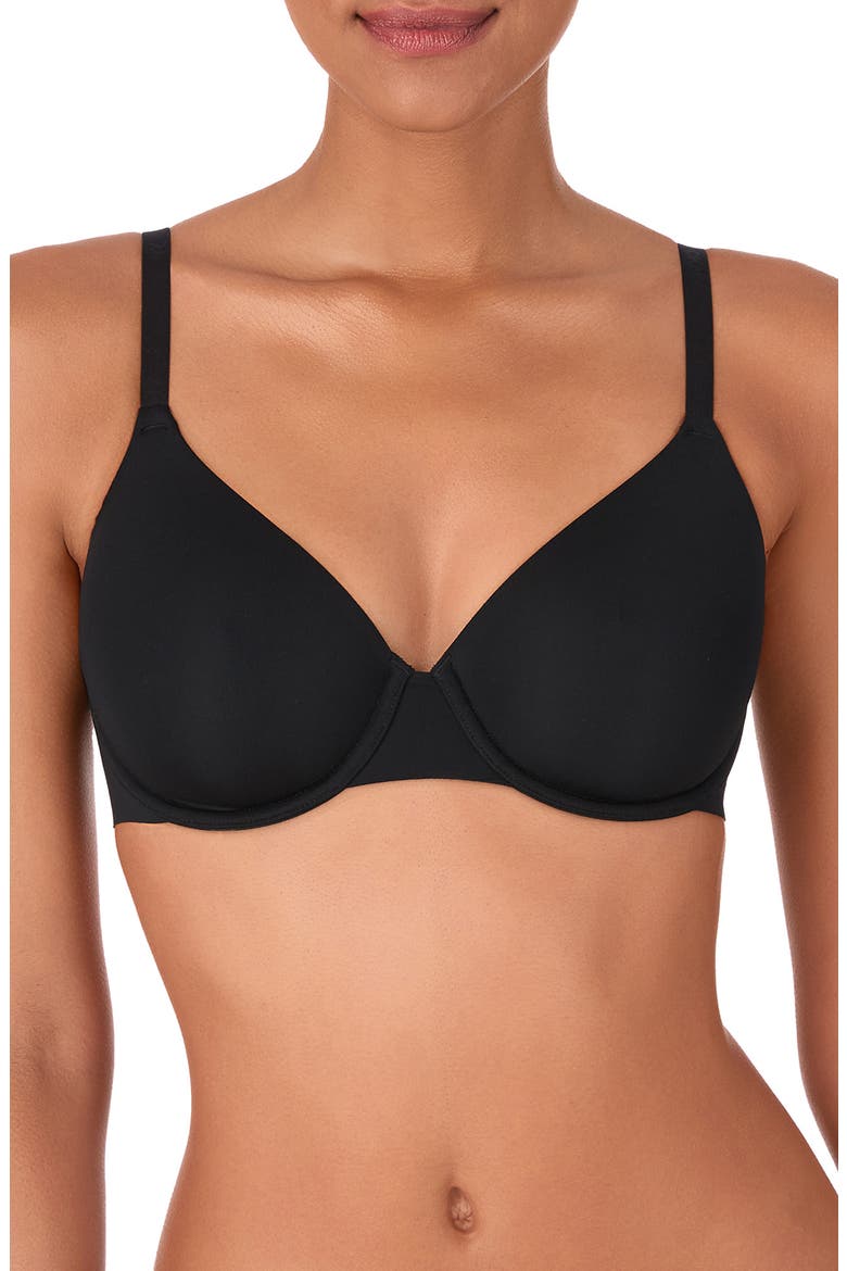 Active Comfort T-Shirt Bra, Main, color, BLACK