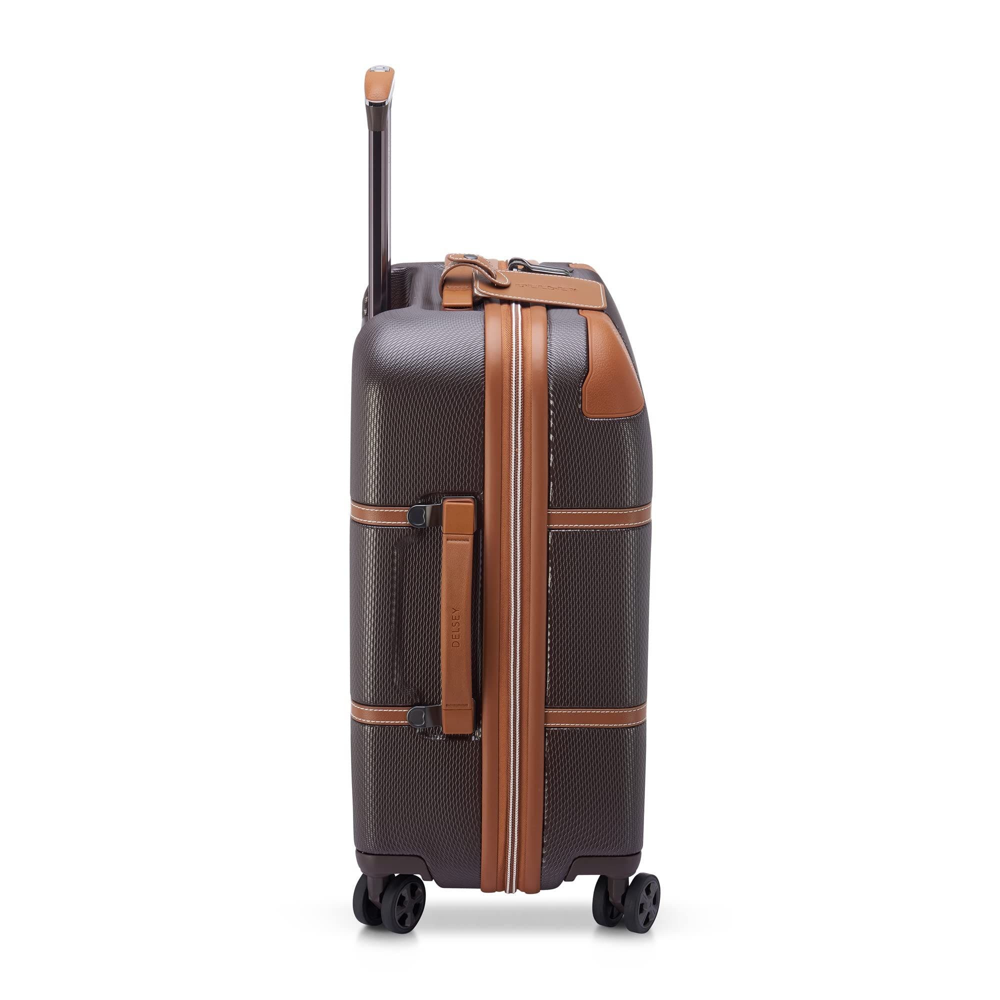 Delsey Paris Chatelet Air 2.0 Carry on 21 Inch Hardside Luggage with Spinner Wheels, Alternate, color, Chocolate Brown