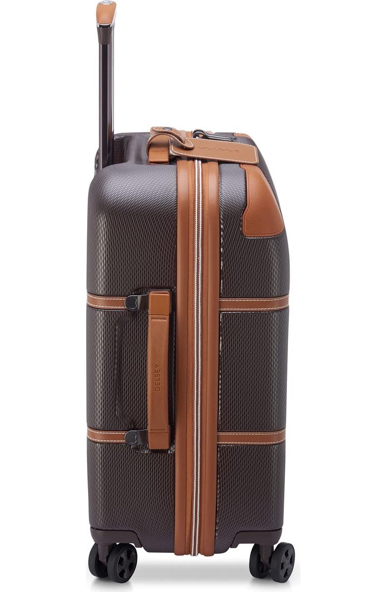 Delsey Paris Chatelet Air 2.0 Carry on 21 Inch Hardside Luggage with Spinner Wheels, Alternate, color, Chocolate Brown