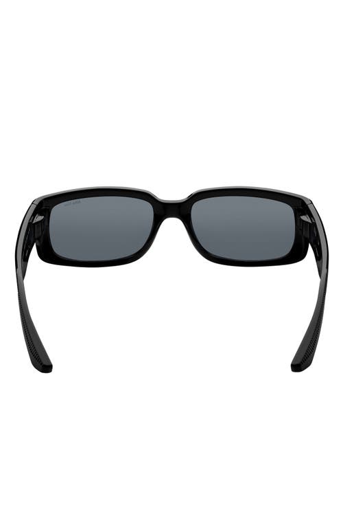 Nike Variant I 56mm Rectangle Sunglasses In Black