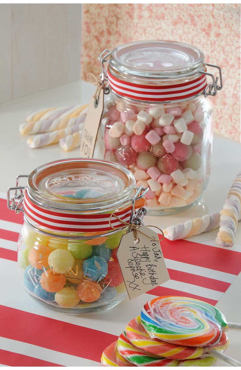 Kilner Round Clip Top Jar for Canning and Food Storage, Alternate, color, 7 In