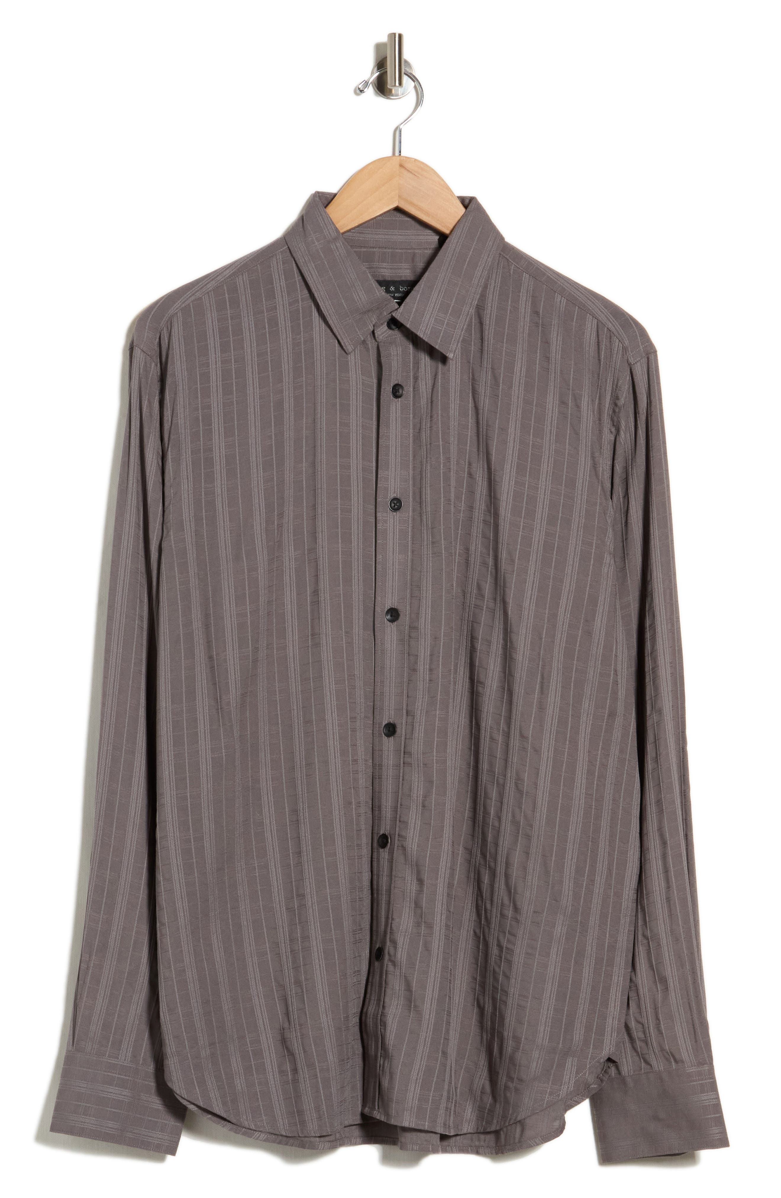 Giffin Plaid Long Sleeve Button-Up Shirt