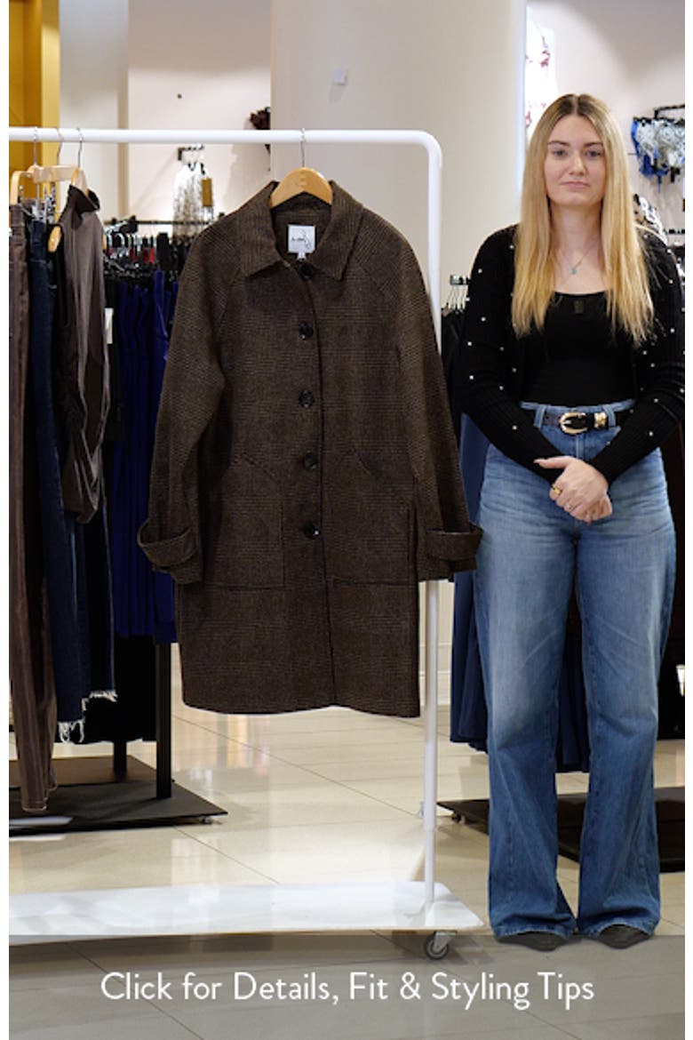 Plaid Slim Balmacaan Coat video