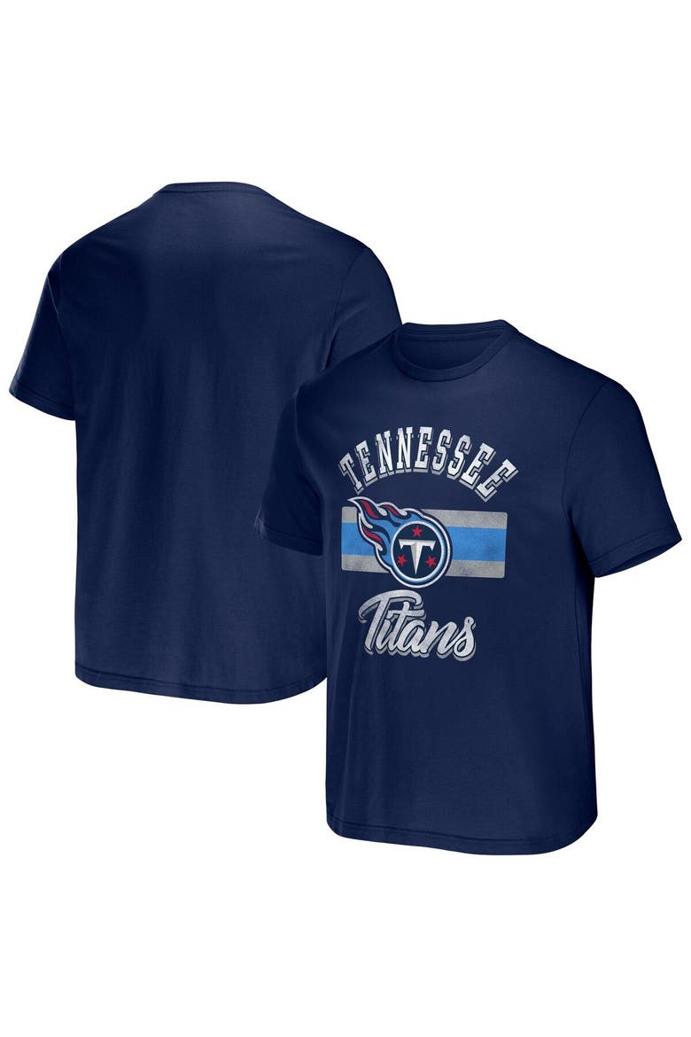 Men's NFL x Darius Rucker Collection by Fanatics Navy Tennessee Titans Stripe T-Shirt, Main, color, Navy