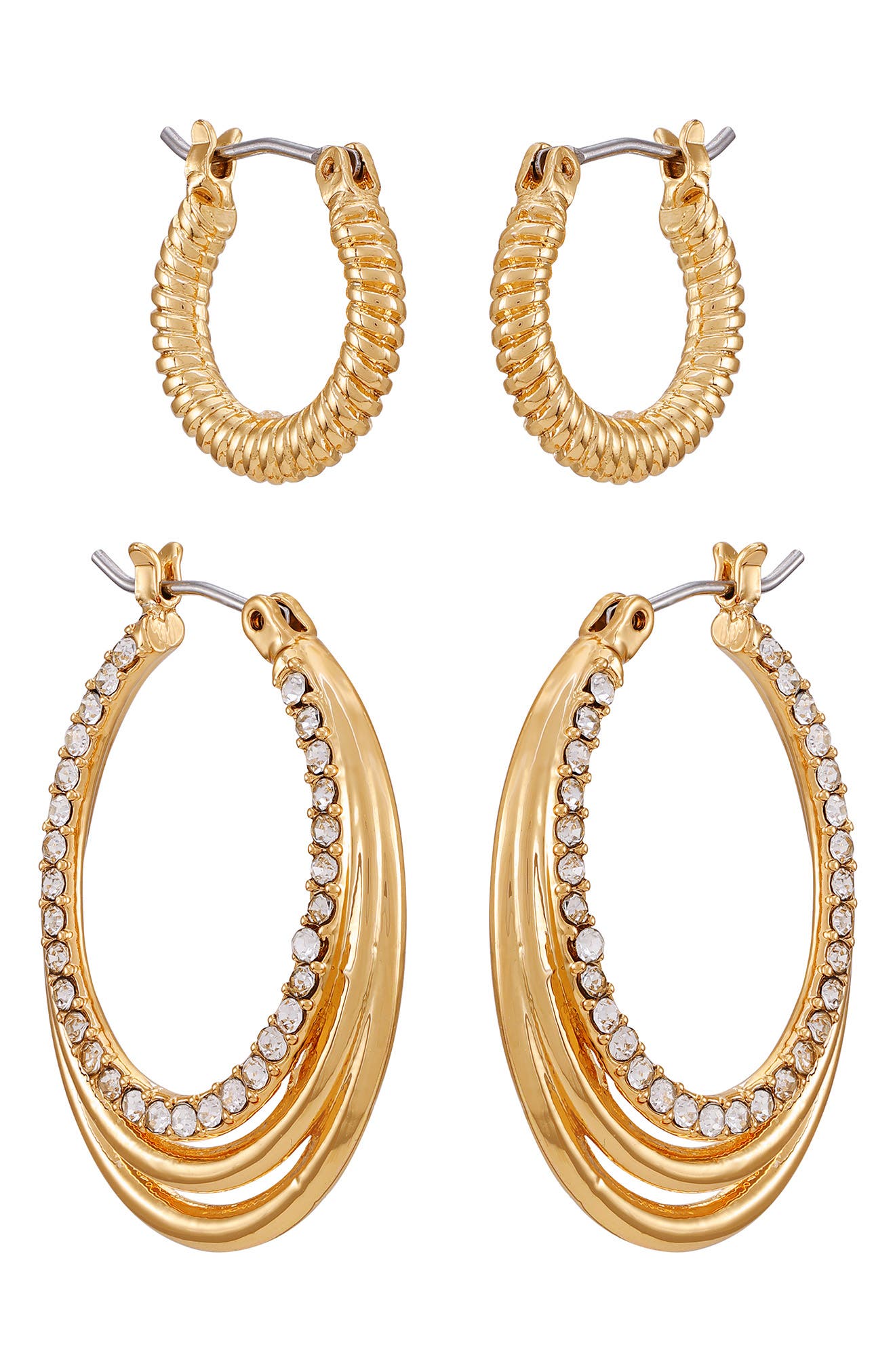 Vince Camuto Set of Two Hoop Earrings