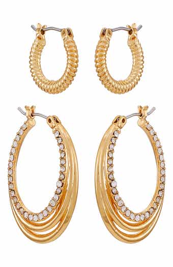 Vince Camuto Set of Two Hoop Earrings