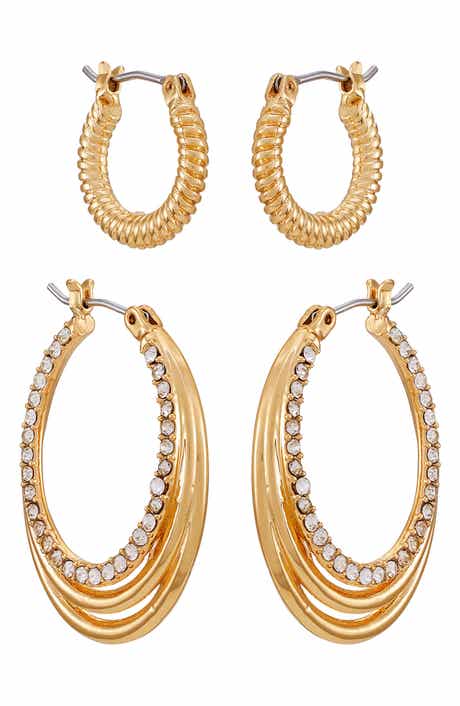 Vince Camuto Set of Two Hoop Earrings