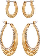 Vince Camuto Set of Two Hoop Earrings