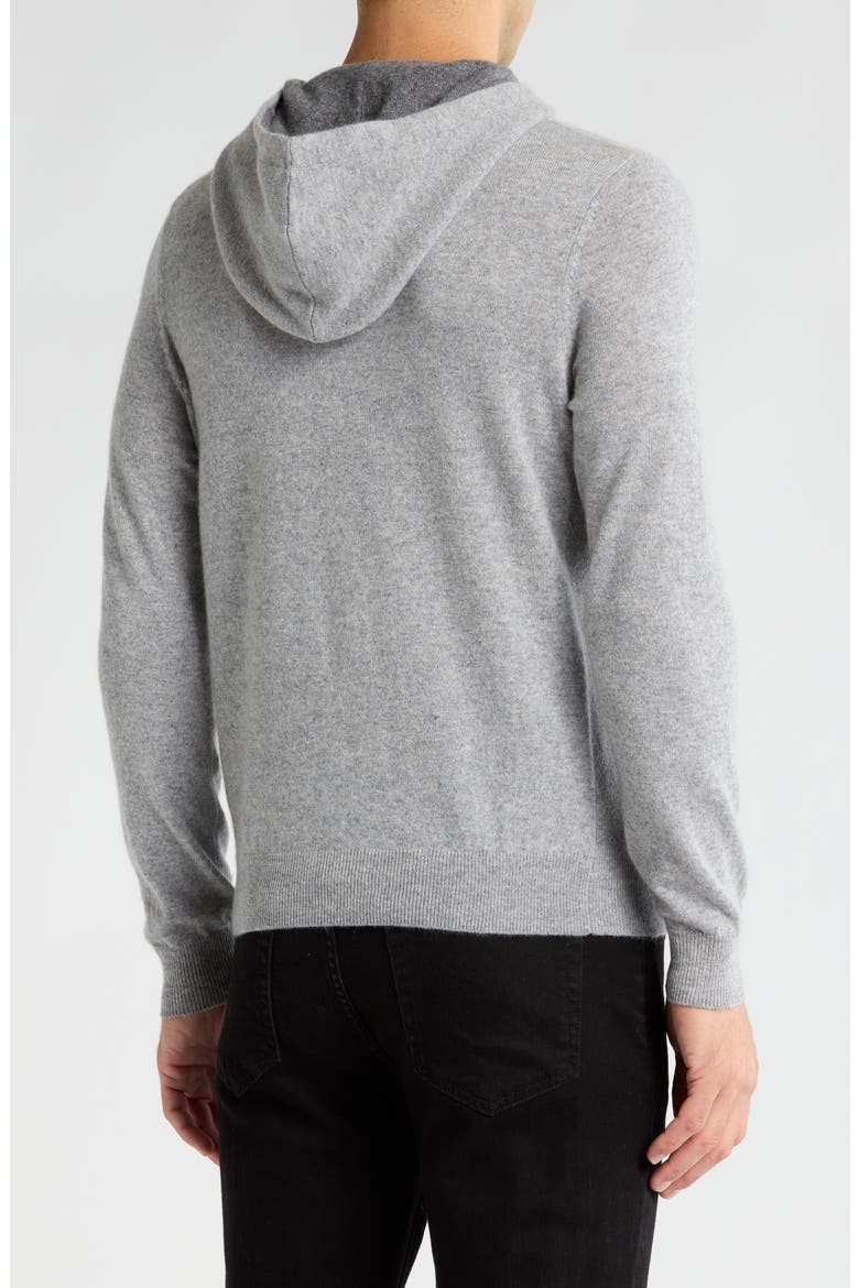 Relaxed Cashmere Hooded Sweater, Alternate, color, GRY