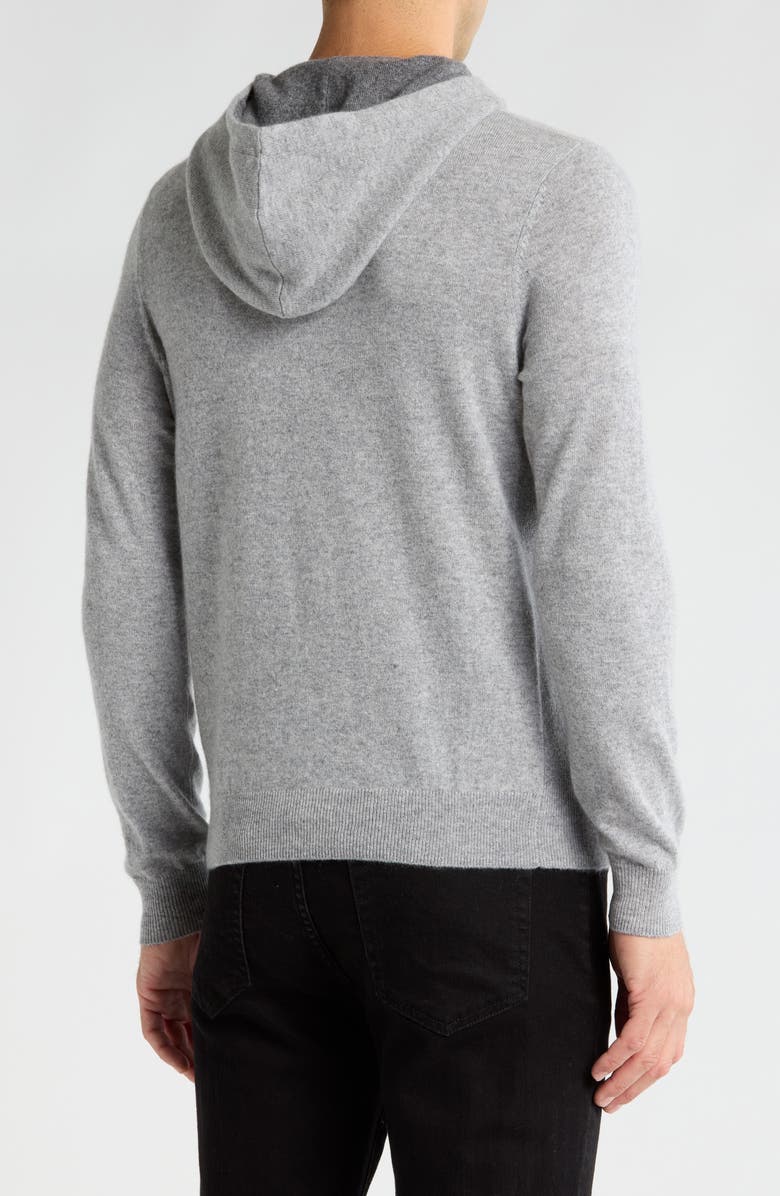 Amicale Relaxed Cashmere Hooded Sweater, Alternate, color, Gry