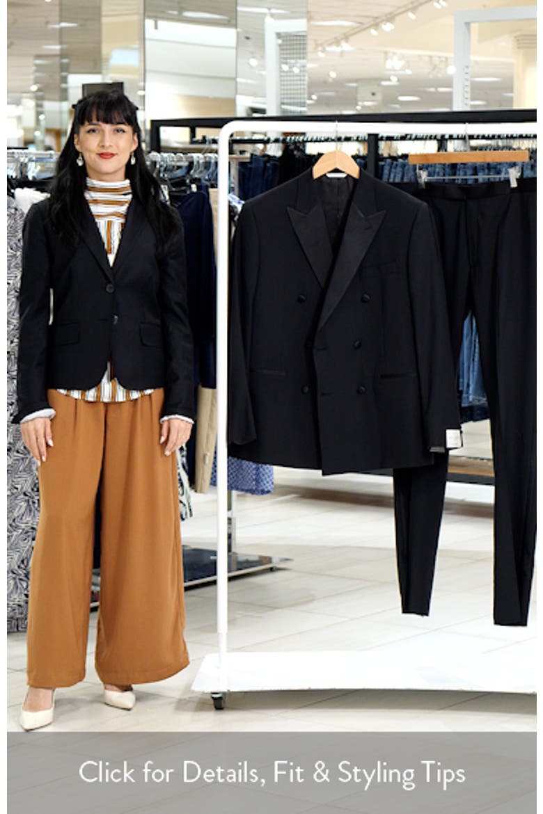 Eden Double Breasted Black Wool Tuxedo video