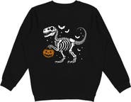 Sweet Wink Dinosaur Skeleton Halloween Sweatshirt