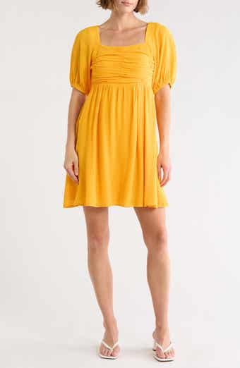 FRNCH Emy Puff Sleeve Fit & Flare Dress