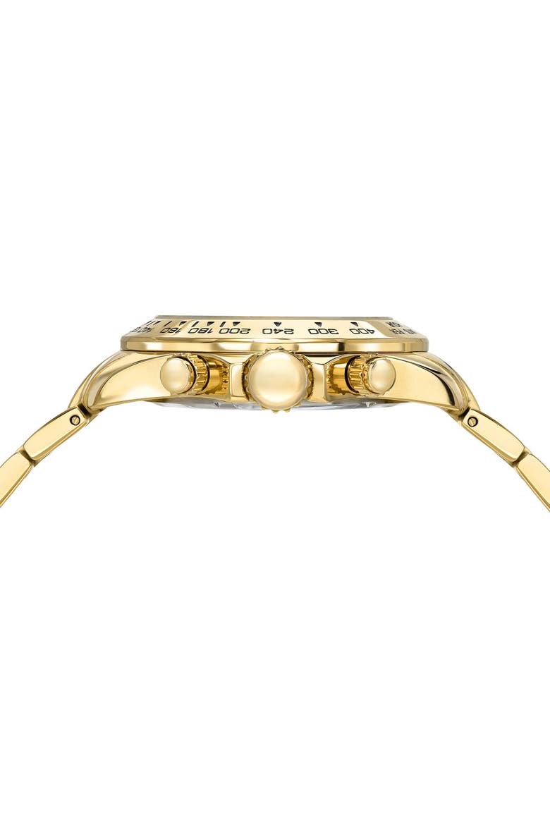 Alexis Multi-Function Bracelet Watch, 37mm, Alternate, color, GOLD-BLUE
