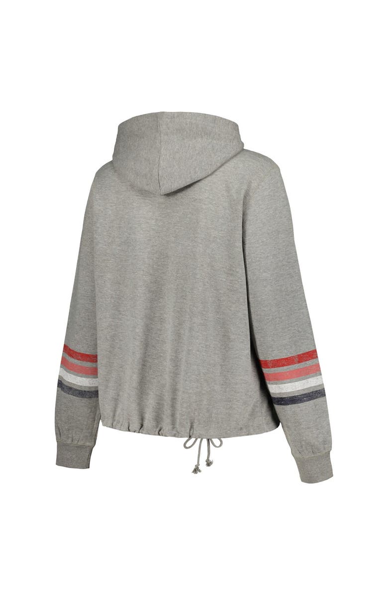 '47 Women's '47 Heather Gray New England Patriots Plus Size Upland Bennett Pullover Hoodie, Alternate, color, 