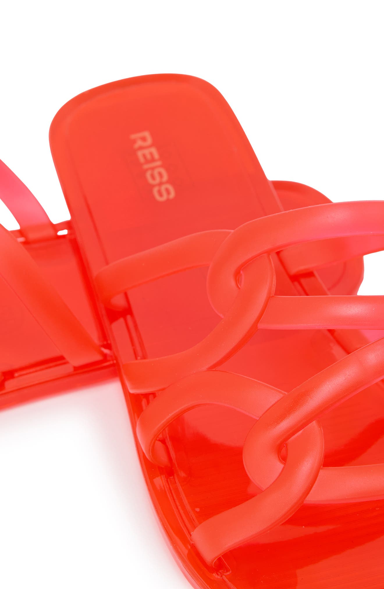 Reiss Juliette Jelly Slide Sandal, Alternate, color, Pink