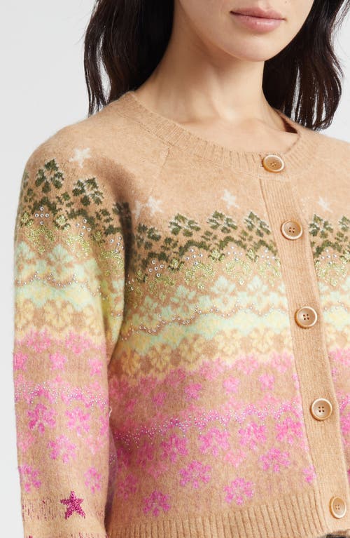 Cinq À Sept Millie Fair Isle Stud Cardigan In Multi