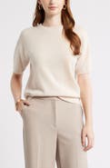 Nordstrom Short Sleeve Cashmere Sweater