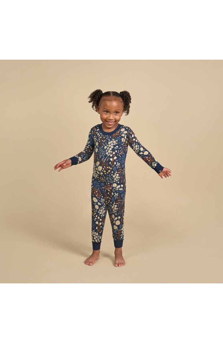 Modern Moments<sup>™</sup> by Gerber Hacci Pajama Top & Pant Set, Alternate, color, Navy Floral