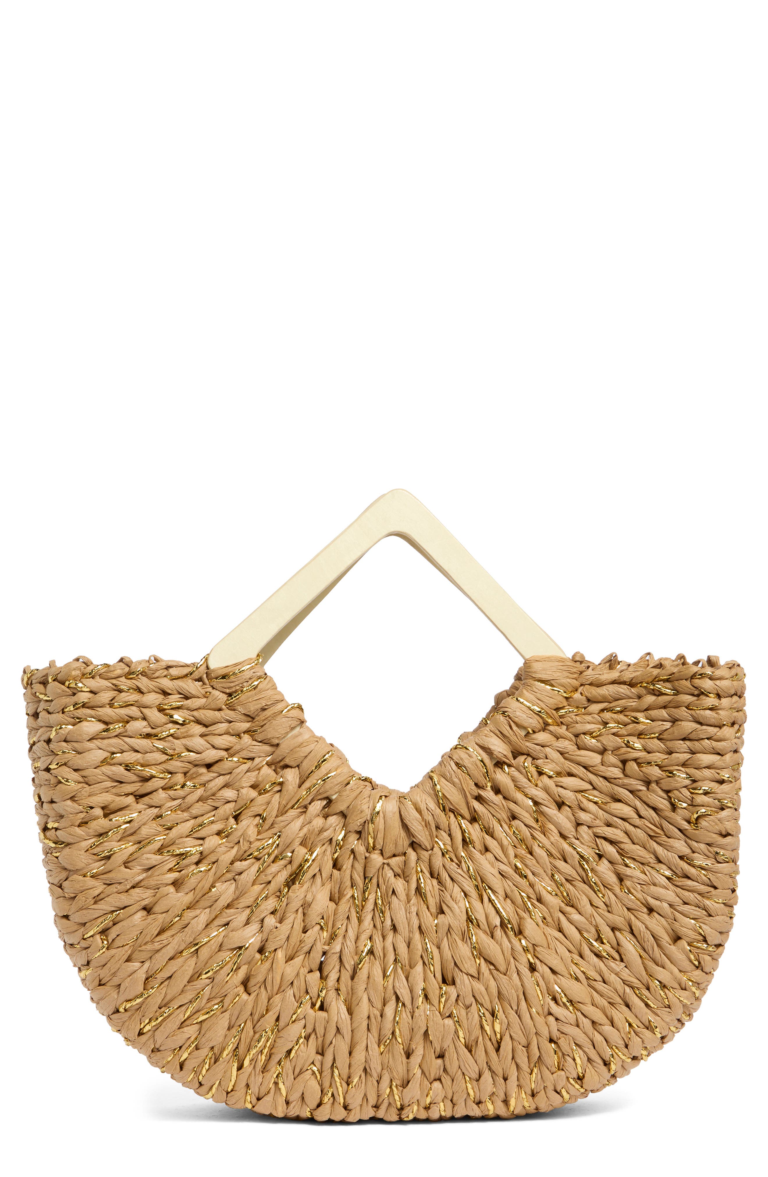 ALESSIA BIANCHI Triangle Handle East/West Tote Bag, Main, color, Taupe