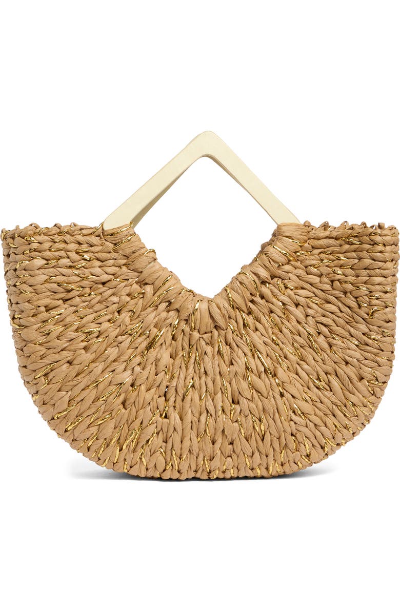 ALESSIA BIANCHI Triangle Handle East/West Tote Bag, Main, color, Taupe