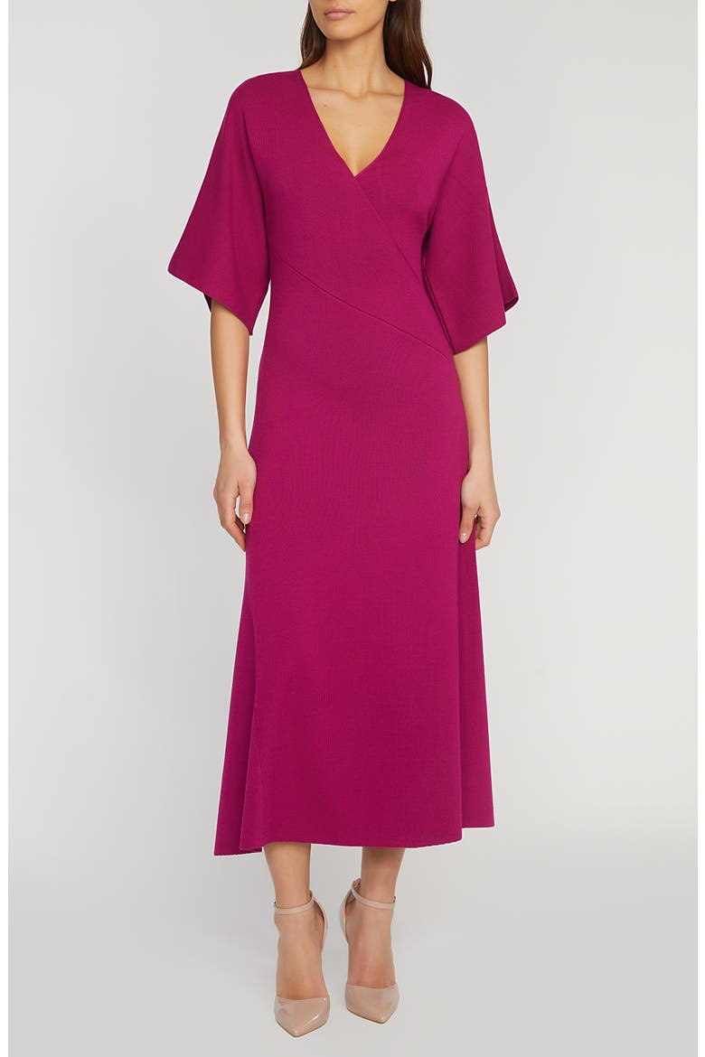 dolman sleeve knit dress Dolman Sleeve Sweater Dress 8 / Chocolate Heather