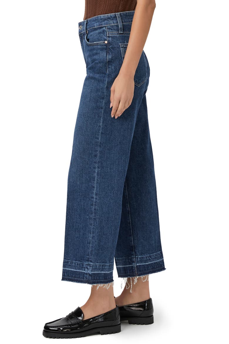 Anessa High Waist Release Hem Wide Leg Jeans, Alternate, color, ALANA W/ UNDONE DISTRESSED HEM