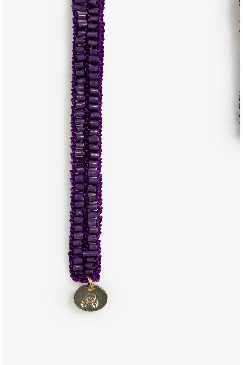 Tie Beads Necklace, Alternate, color, Purple