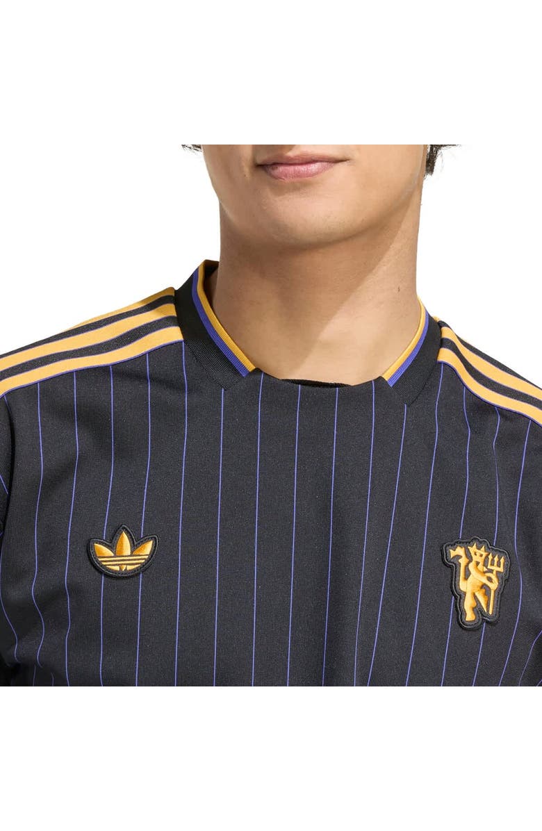 adidas Unisex adidas  Black Manchester United Terrace Icons Jersey, Alternate, color, 