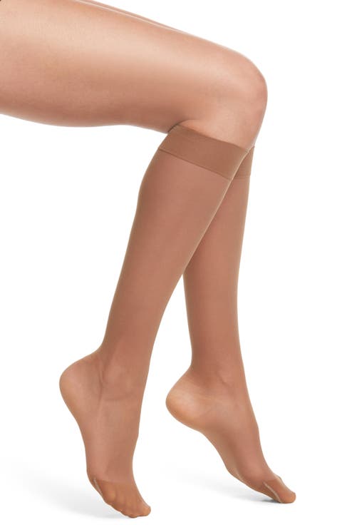 Sheer Compression Knee High Socks