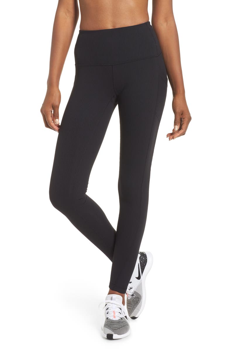 Zella Divine High Waist Rib Leggings, Main, color,