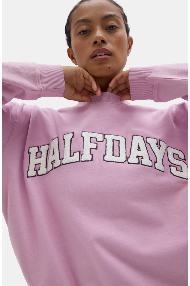 Cotton Graphic Sweatshirt, Alternate, color, AMETHYST