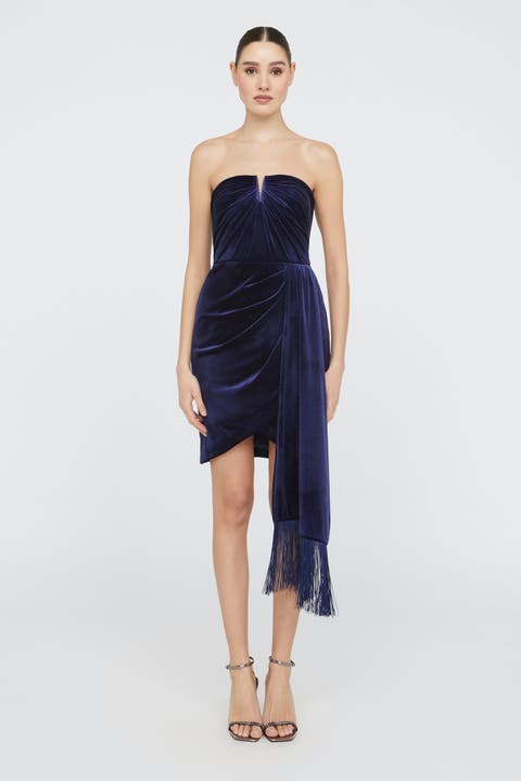 Ursula Strapless Velvet Dress