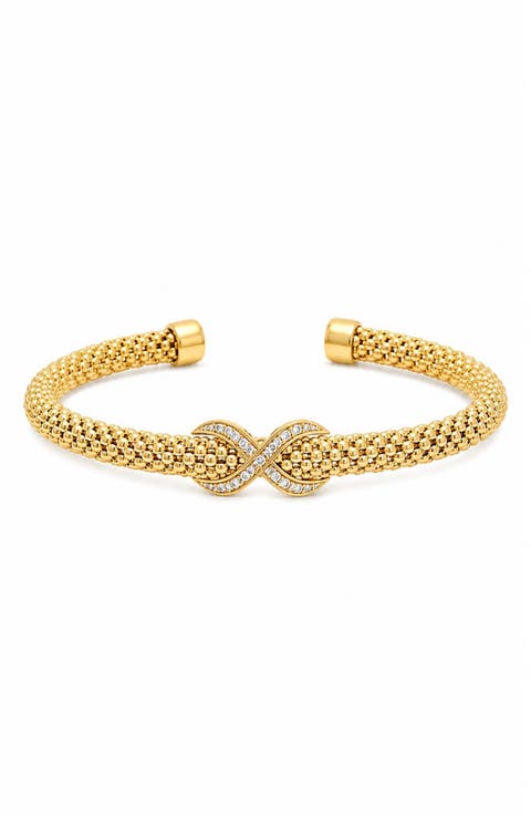 Infinity Mesh Cuff Bracelet
