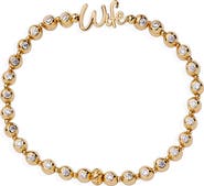 Alex and Ani Wife Elongated Crystal Stretch Bracelet