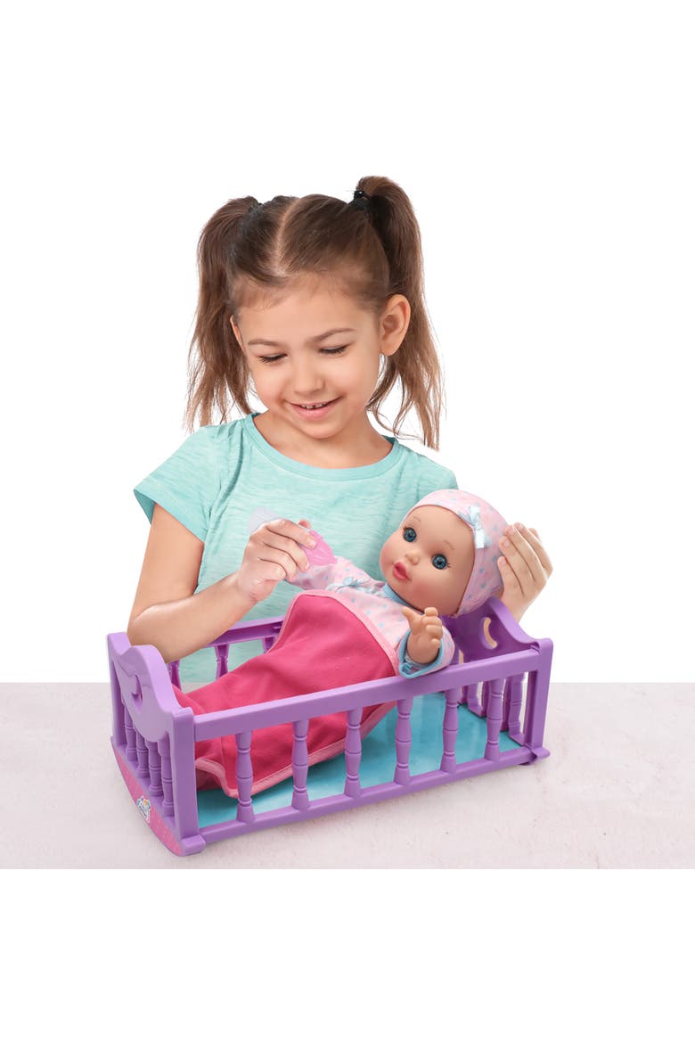 Crib Time Fun 12" Doll Playset, Alternate, color, Multicolored